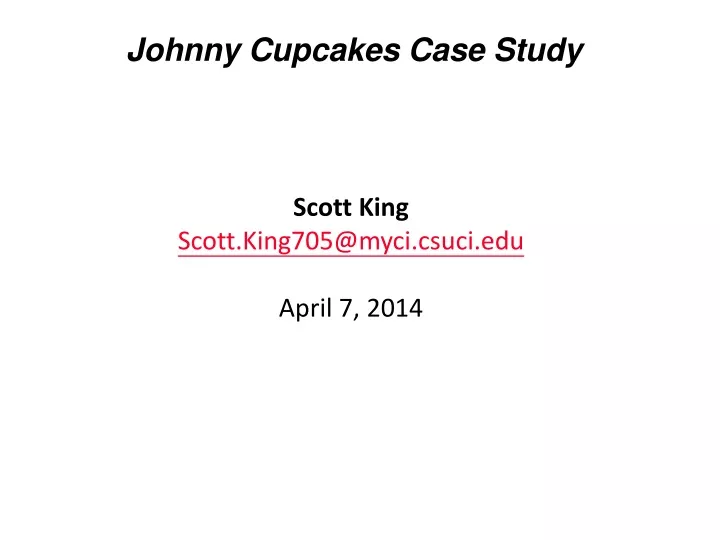 johnny cupcakes case study