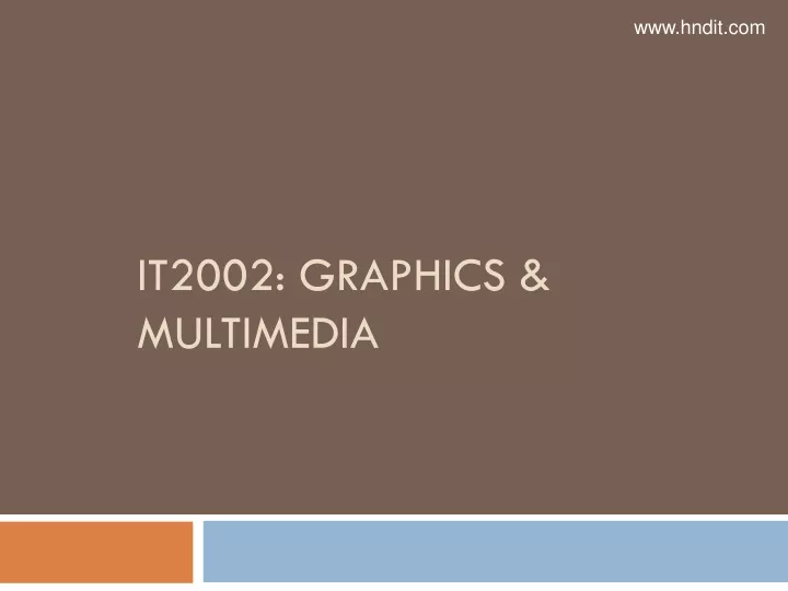 it2002 graphics multimedia