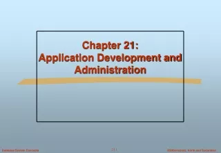 Chapter 21:  Application Development and Administration