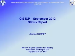 Interstate Statistical Committee of the Commonwealth of Independent States  (CIS-STAT)