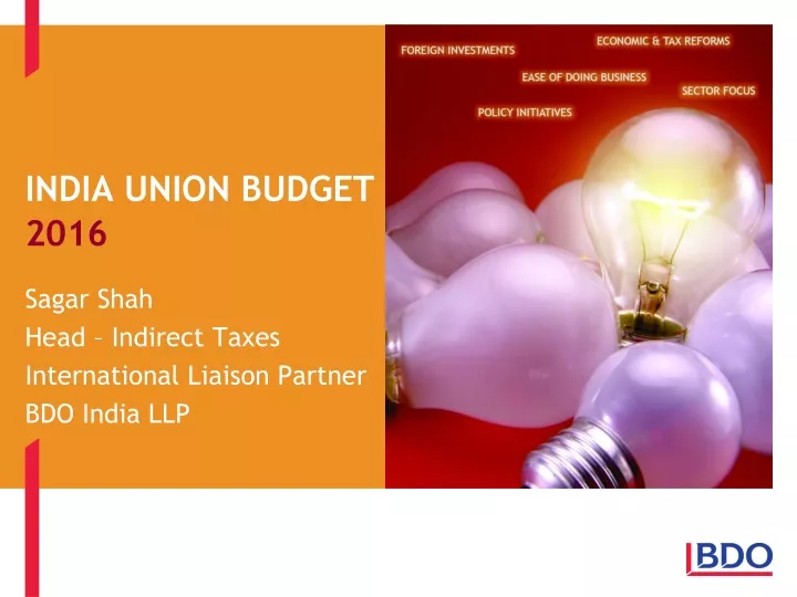 india union budget 2016