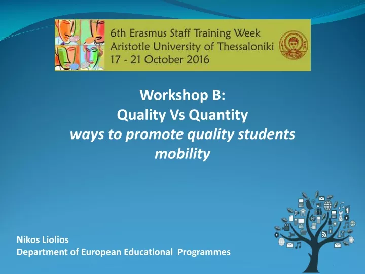 workshop b quality vs quantity ways to promote