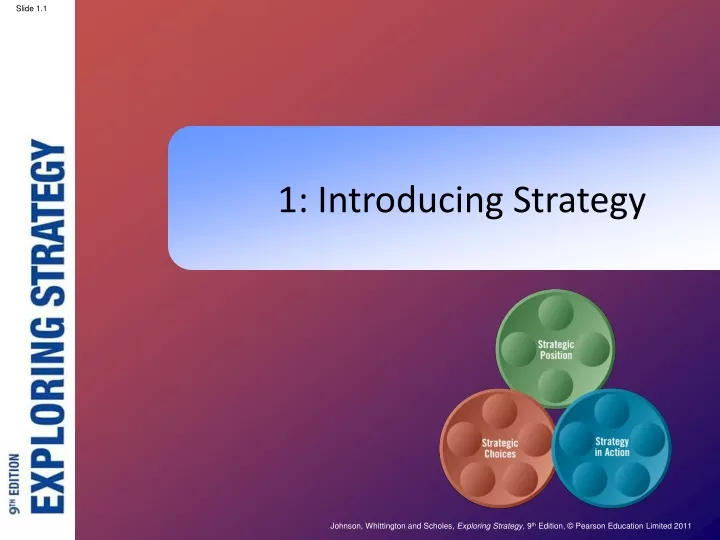 1 introducing strategy