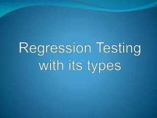 Regression Testing with its types