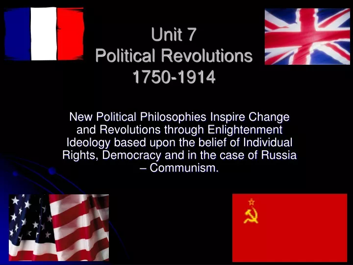 unit 7 political revolutions 1750 1914