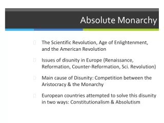 Absolute Monarchy