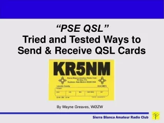 “PSE QSL” Tried and Tested Ways to Send &amp; Receive QSL Cards