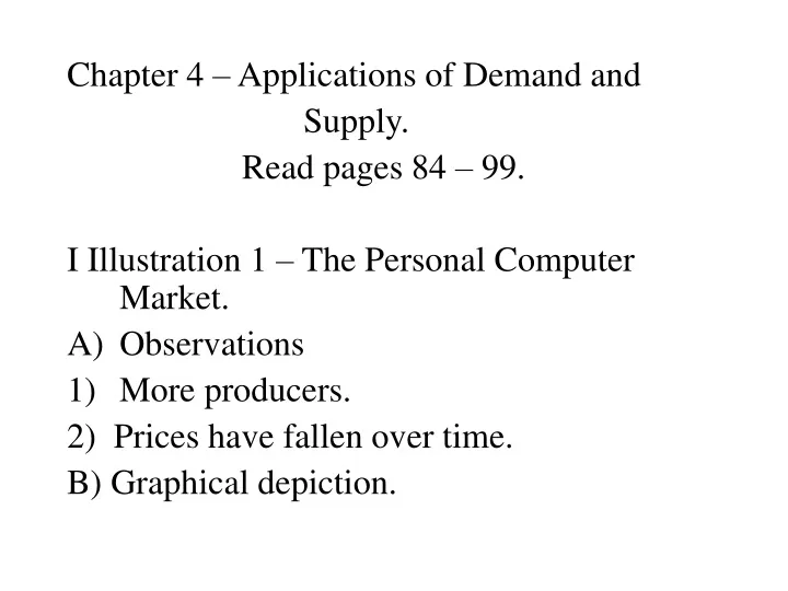 chapter 4 applications of demand and supply read