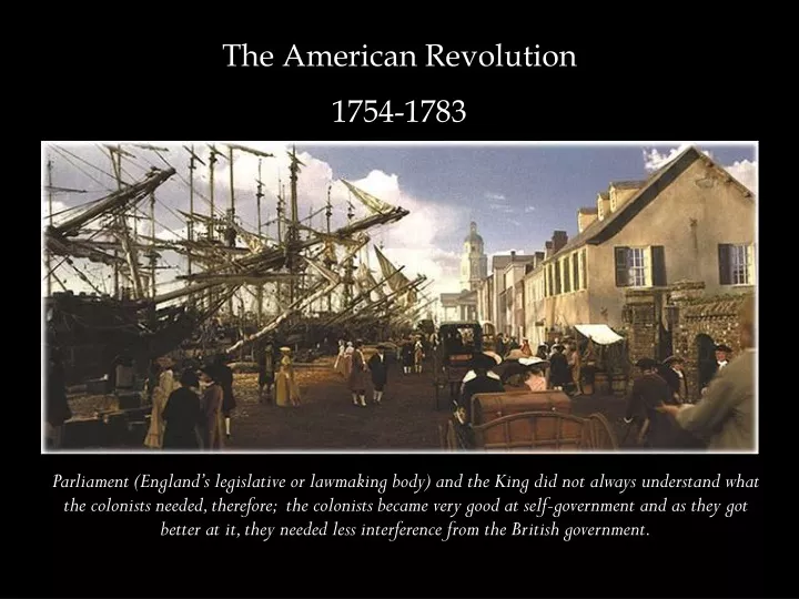 the american revolution 1754 1783