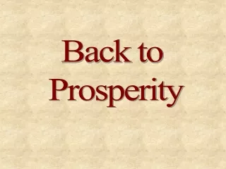Back to  Prosperity