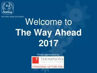 Welcome to The Way Ahead 2017