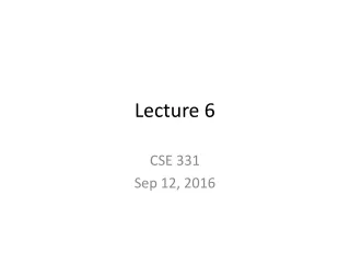 Lecture 6