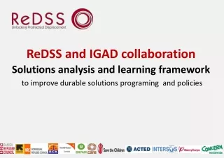 ReDSS and IGAD collaboration Solutions analysis and learning framework