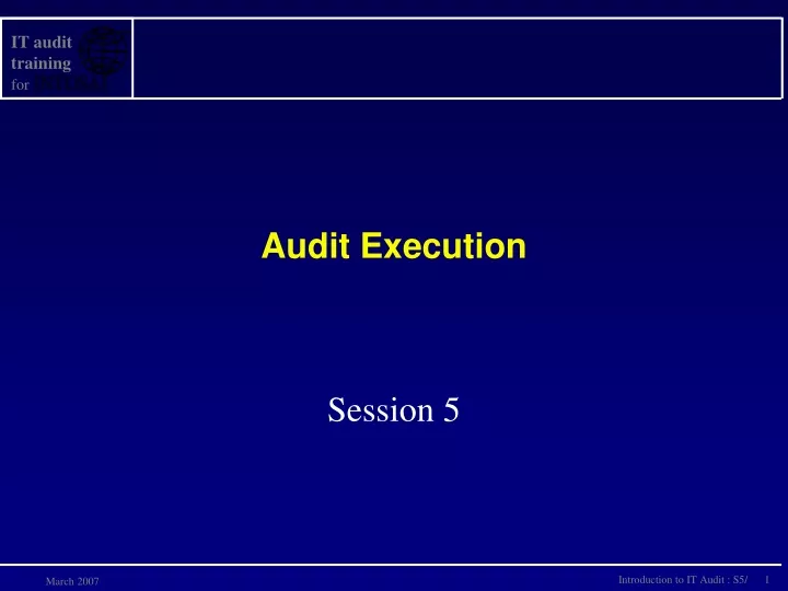 audit execution