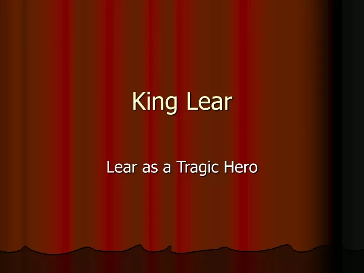 king lear