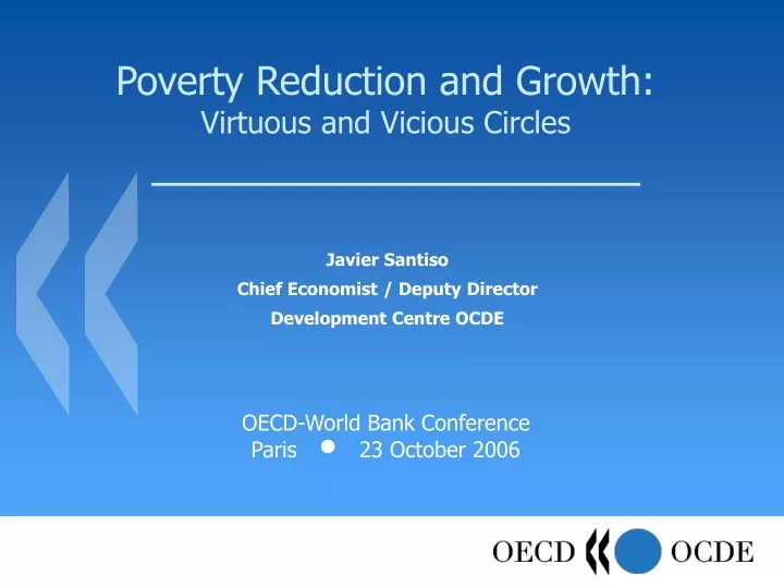 poverty reduction and growth virtuous and vicious circles