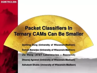 Packet Classifiers In Ternary CAMs Can Be Smaller