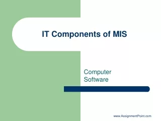 IT Components of MIS