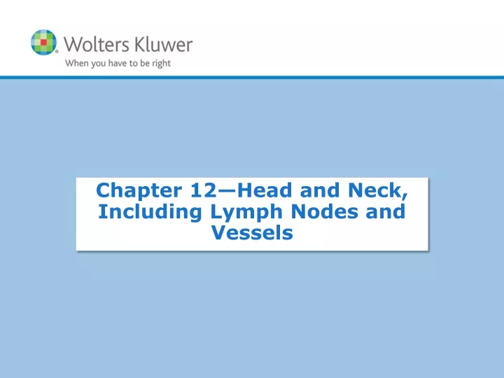 chapter 12 head and neck including lymph nodes