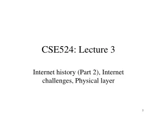 CSE524: Lecture 3