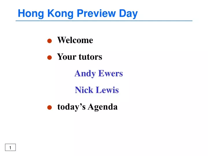 hong kong preview day