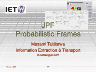 JPF Probabilistic Frames