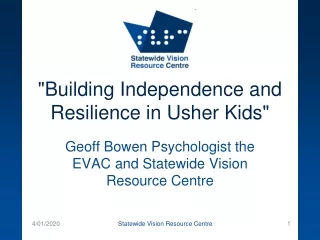 &quot;Building Independence and Resilience in Usher Kids&quot;