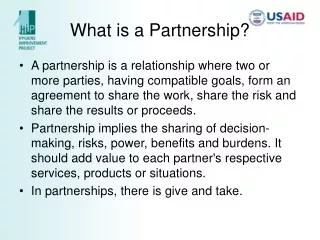 What is a Partnership?