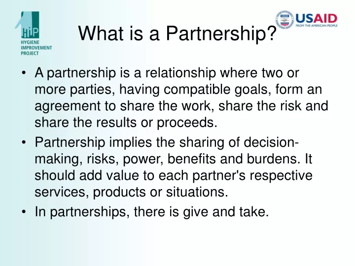 what is a partnership