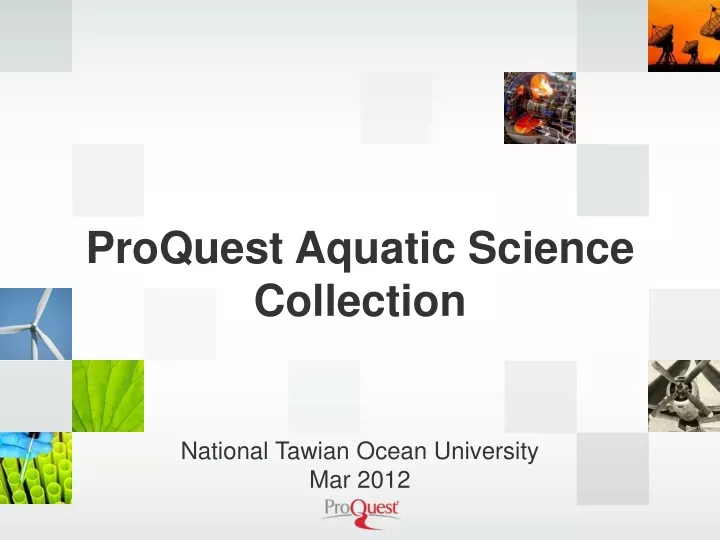 proquest aquatic science collection