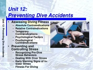 Unit 12:  Preventing Dive Accidents