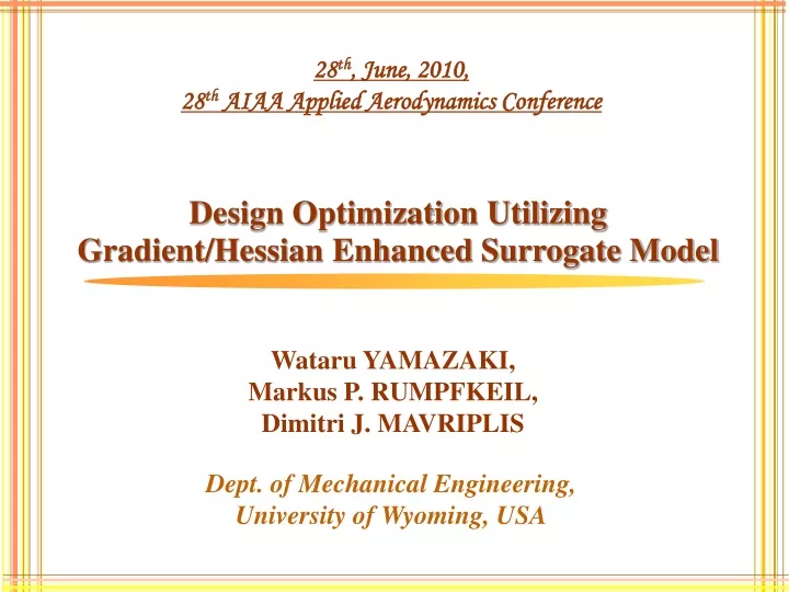 design optimization utilizing gradient hessian enhanced surrogate model