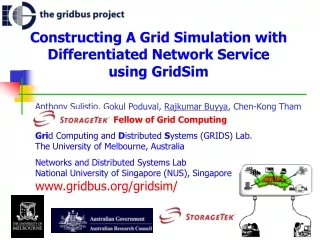 Constructing A Grid Simulation with Differentiated Network Service  using GridSim