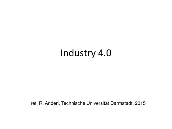 industry 4 0