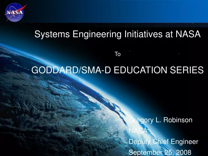 systems engineering initiatives at nasa
