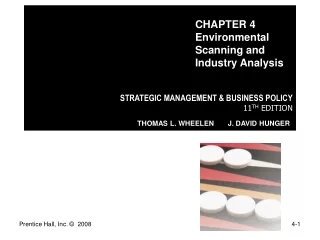 STRATEGIC MANAGEMENT &amp; BUSINESS POLICY 11 TH  EDITION