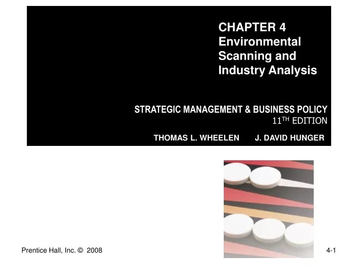 chapter 4 environmental scanning and industry