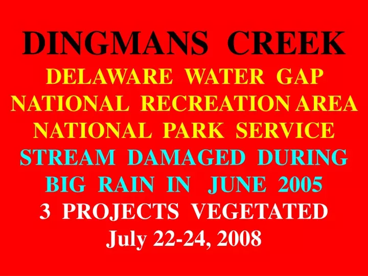 dingmans creek delaware water gap national