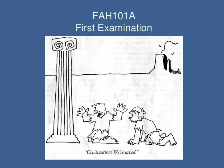 fah101a first examination