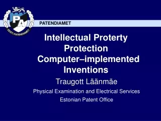 Intellectual Proterty Protection   Computer–implemented Inventions