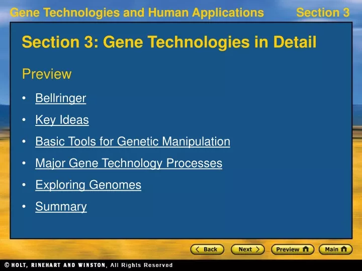 section 3 gene technologies in detail