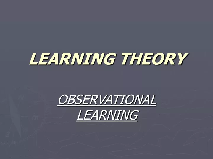 learning theory