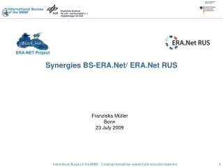 Synergies BS-ERA.Net/ ERA.Net RUS