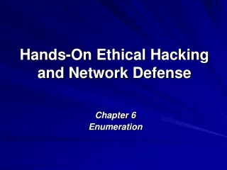 Hands-On Ethical Hacking and Network Defense