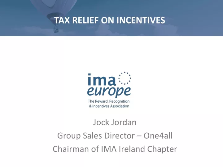 tax relief on incentives