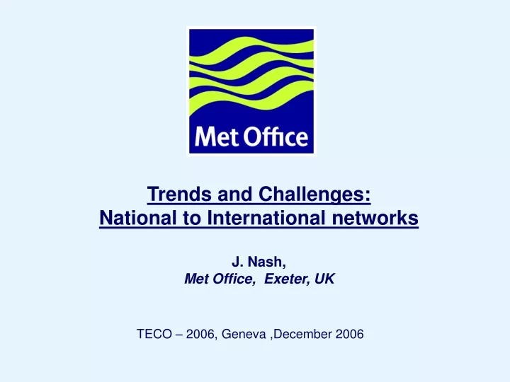 trends and challenges national to international
