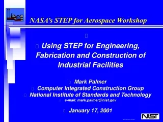NASA’s STEP for Aerospace Workshop