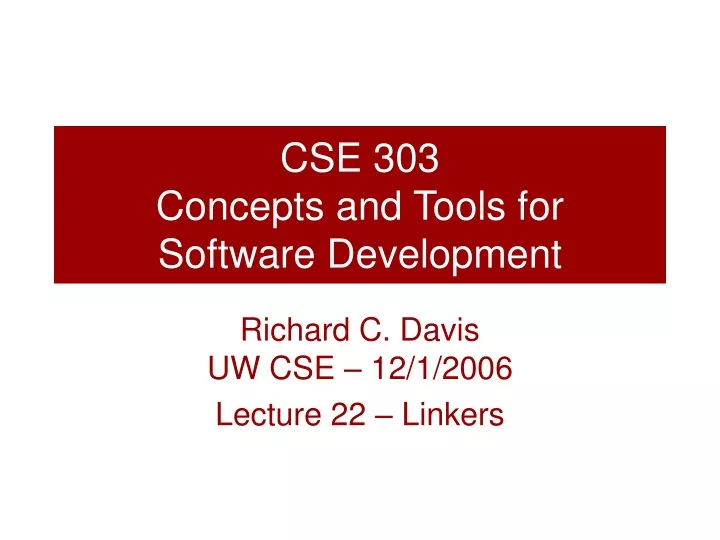 cse 303 concepts and tools for software development