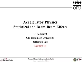 Accelerator Physics Statistical and Beam-Beam Effects