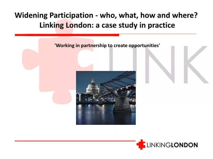 widening participation who what how and where